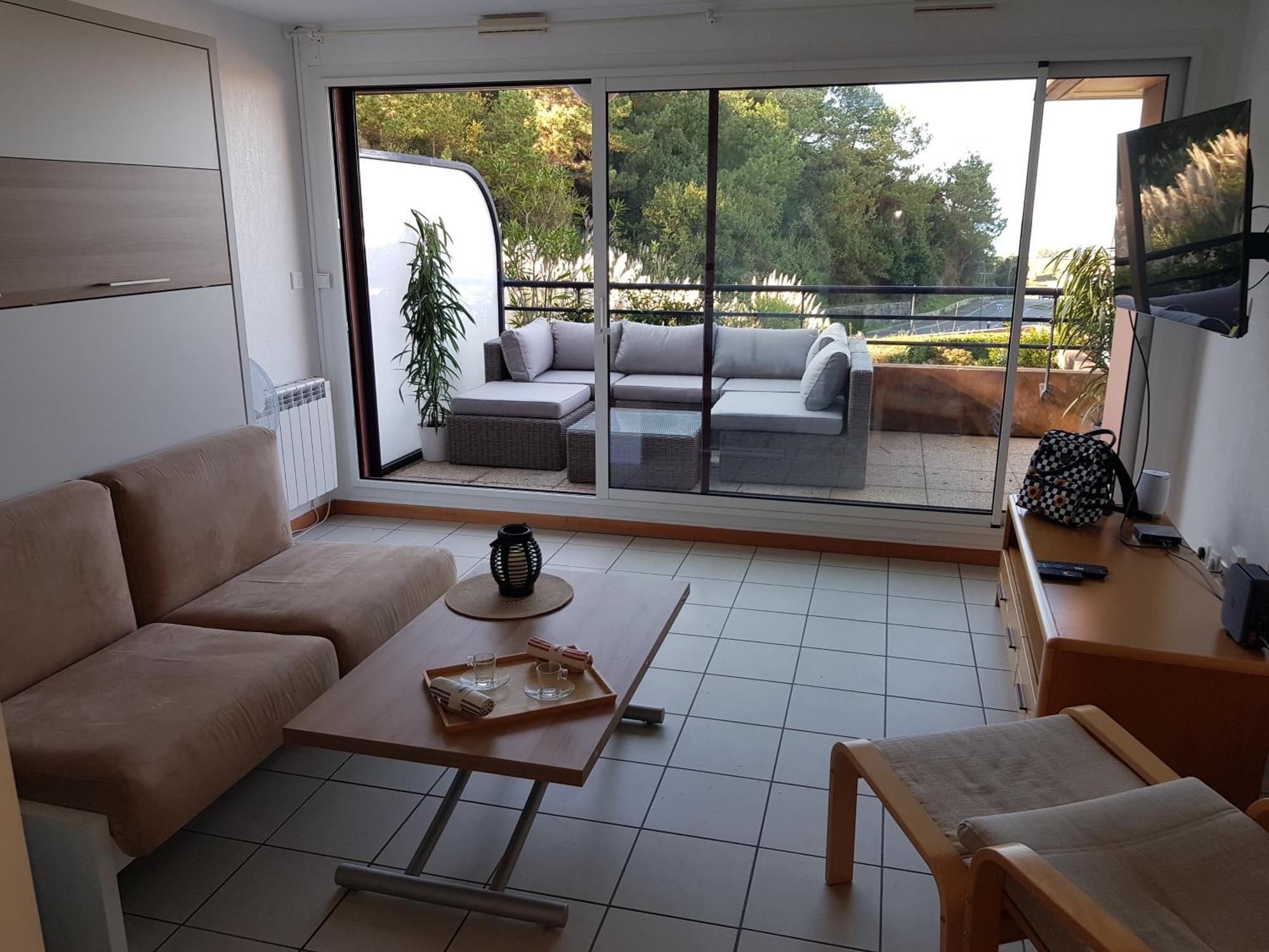 Studio Dans Residence De Standing Avec Parking Et Sa Terrasse Vue Mer Bidart Exteriör bild